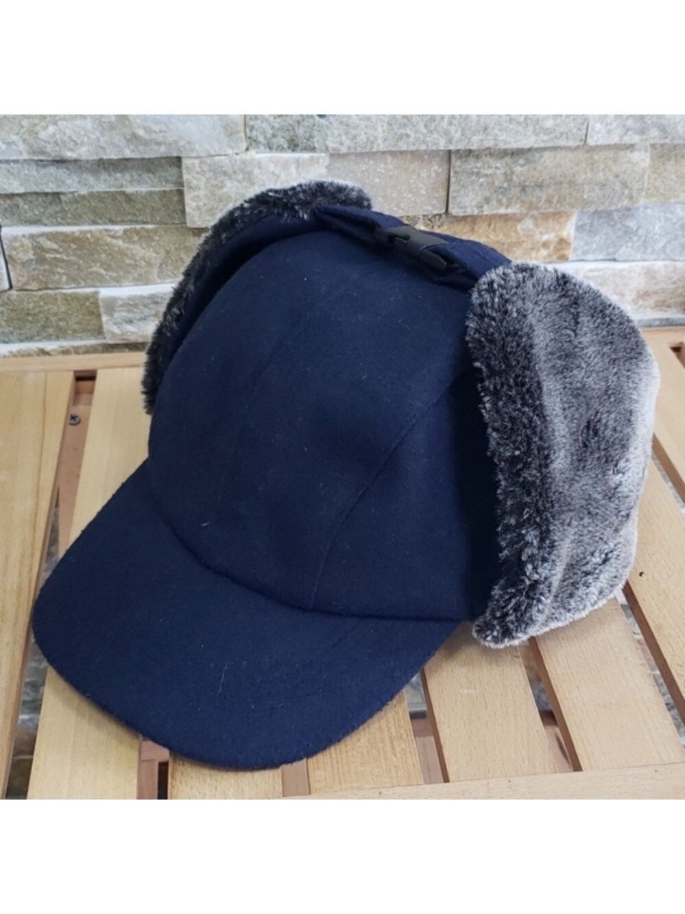 Public Opinion Camo Faux Fur Hat